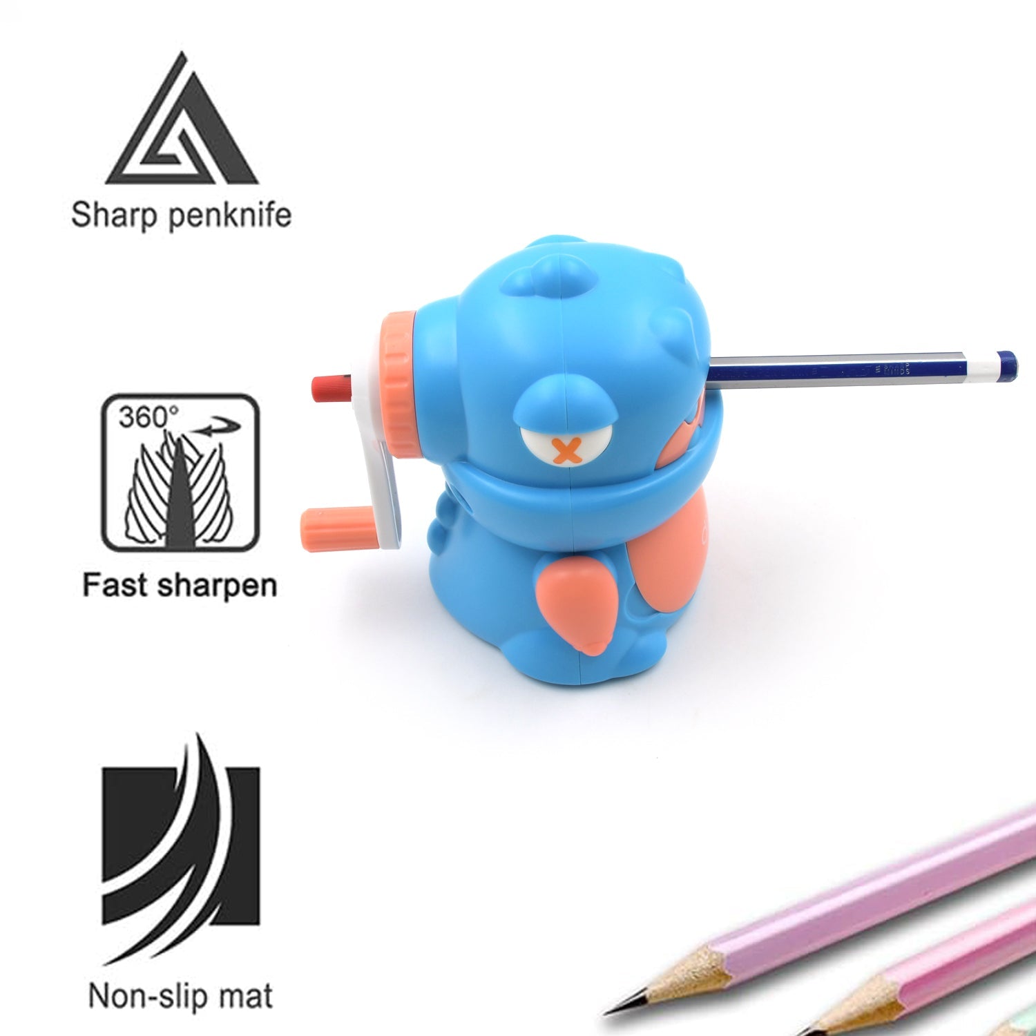 Sharpener for Pencil with Removable Tray Hardiness Steel Cutter, Kids Teddy Shaped Pencil Sharpener Machine, Birthday Return Gift Stationary Gifts Sharpener for Pencil with Removable Tray Hardiness Steel Cutter, Kids Teddy Shaped Pencil Sharpener Machine, Birthday Return Gift Stationary Gifts